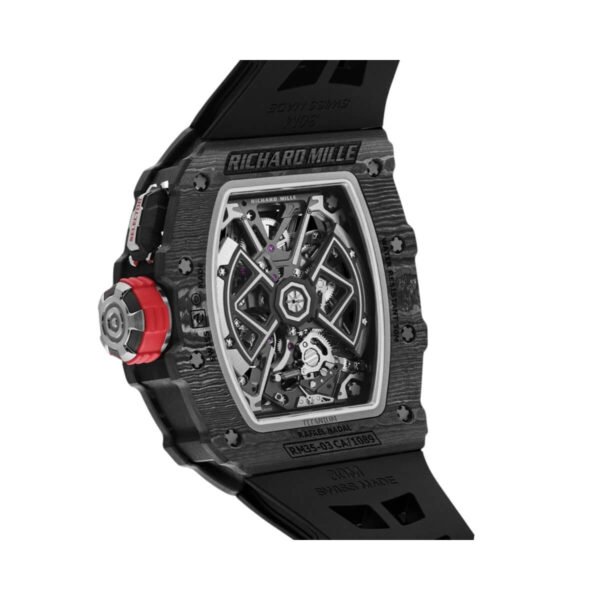Richard Mille RM 35-03, Black Carbon TPT, 'Rafael Nadal', Skeleton Dial, 50 mm.