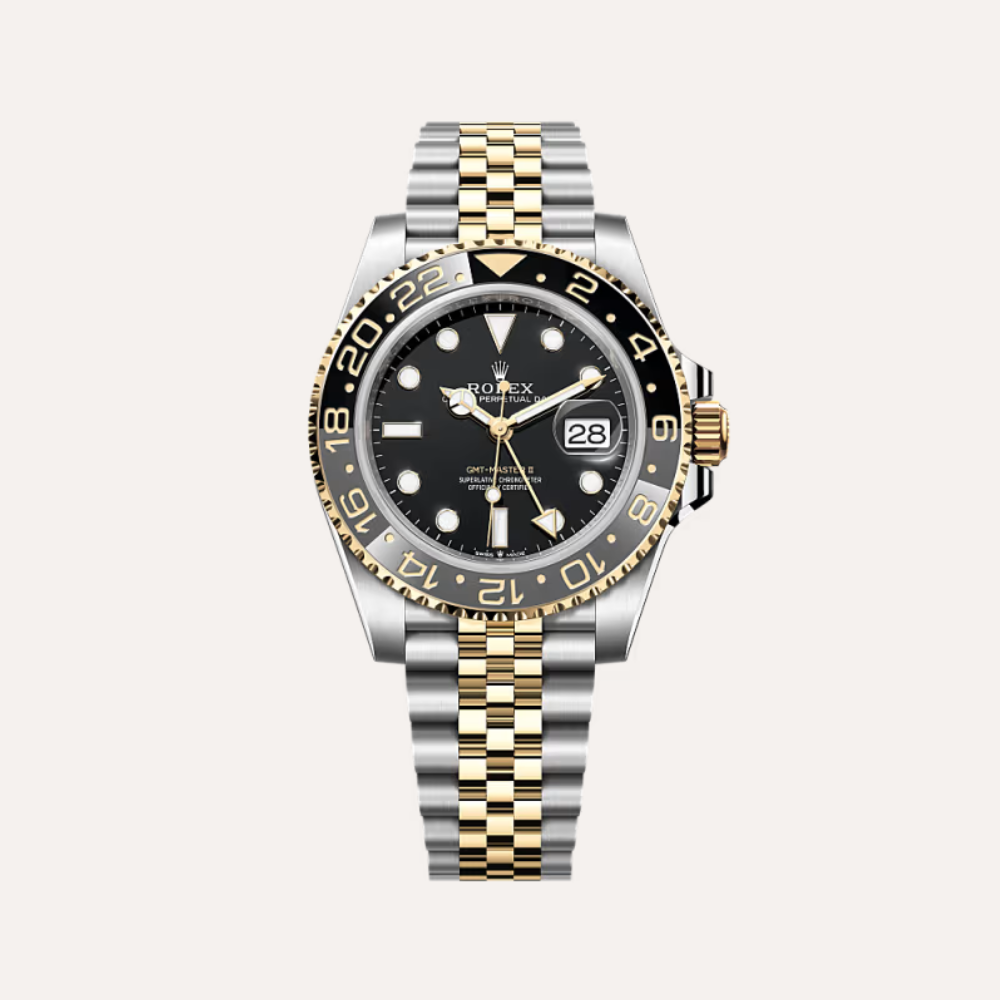 Rolex GMT-Master II  Two-Tone Steel & Yellow Gold  Jubilee 126713GRNR