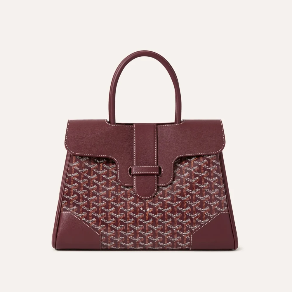 Goyard Saigon Tote Bag Burgundy