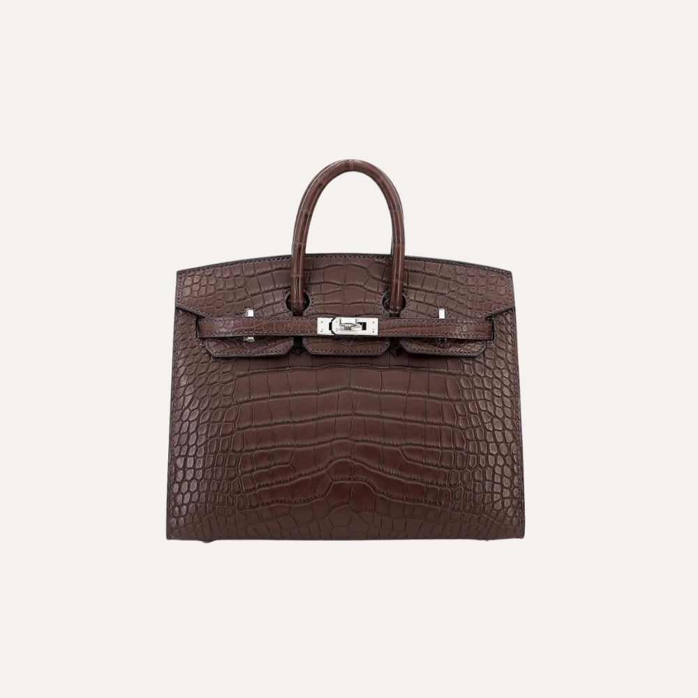 Hermes Birkin 20 Havane Matte Alligator Palladium Hardware