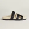 Hermes Chypre Sandal  Noir / Écru