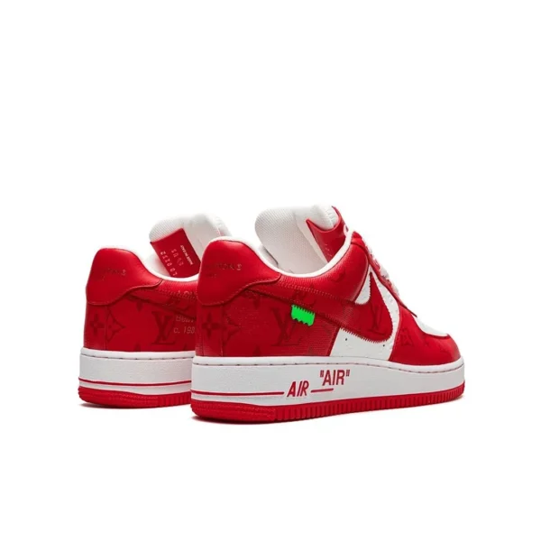 Louis Vuitton Nike Air Force 1 Low By Virgil Abloh White Red