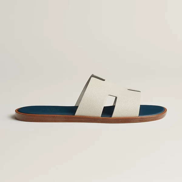 Hermes Izmir Blanc De Paris / Bleu Celeste