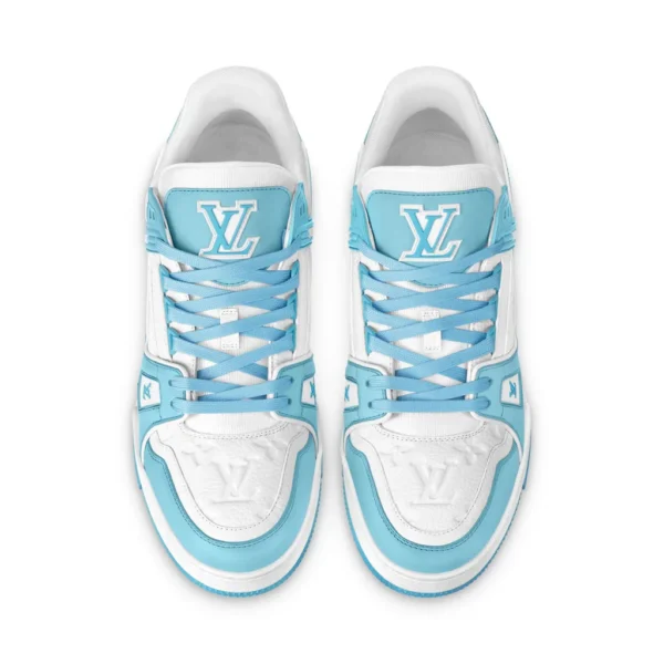 Louis Vuitton Trainer Low White Sky Blue