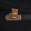 Hermes Kelly Depeche 25 Croco Black Gold Hardware