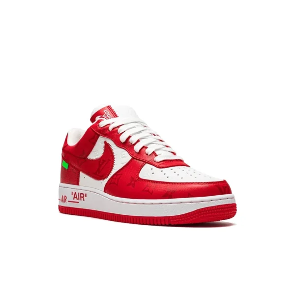 Louis Vuitton Nike Air Force 1 Low By Virgil Abloh White Red