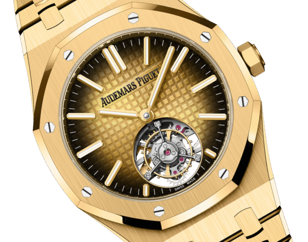 Audemars Piguet Royal Oak Flying Tourbillon 41mm, Yellow Gold, Smoked Gold-Toned Dial