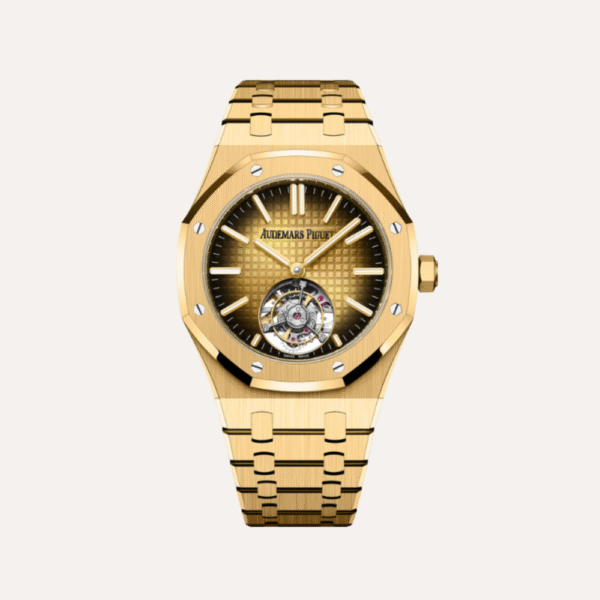 Audemars Piguet Royal Oak Flying Tourbillon 41mm, Yellow Gold, Smoked Gold-Toned Dial