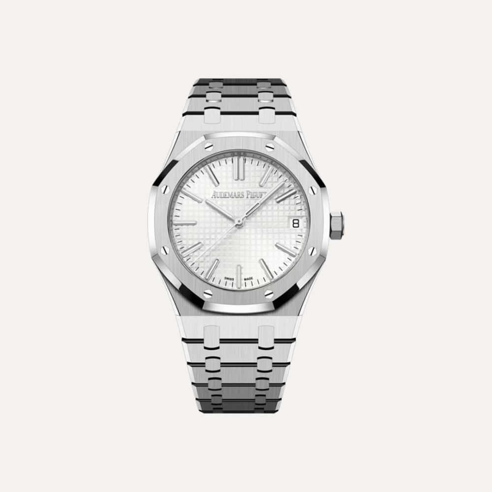 Audemars Piguet Royal Oak Selfwinding 41mm, Stainless Steel, Silver-Toned "Grande Tapisserie" Dial