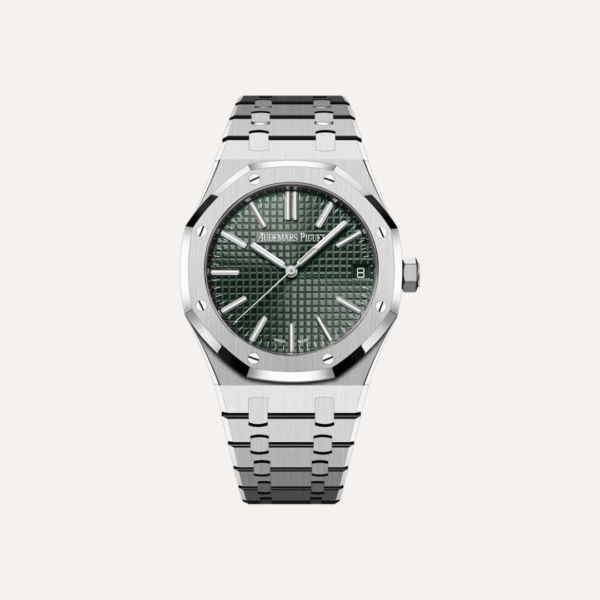 Audemars Piguet Royal Oak Selfwinding 41mm, Stainless Steel, Khaki "Grande Tapisserie" Dial.