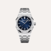 Audemars Piguet Royal Oak Selfwinding 37mm, White Gold, Smoked Blue Dial, Baguette-Cut Diamond Hour Markers.