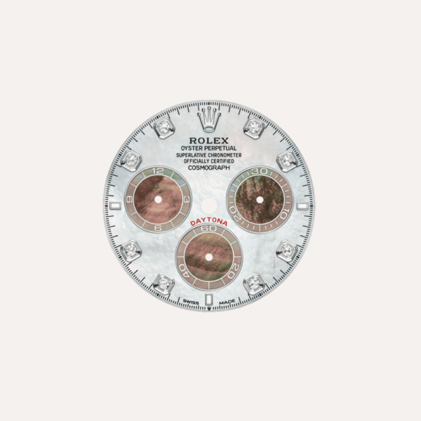 Rolex Cosmograph Daytona White Gold with Mother of Pearl Dial and Diamond Bezel 126589RBR