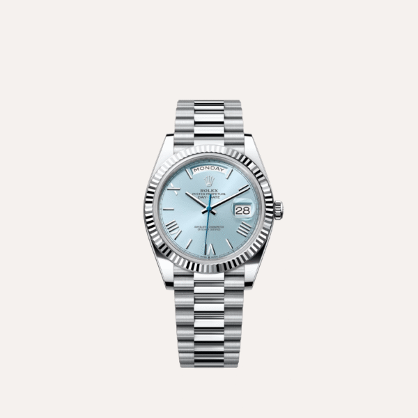 Rolex Day-Date 40 228236 Platinum with Ice Blue Roman Dial