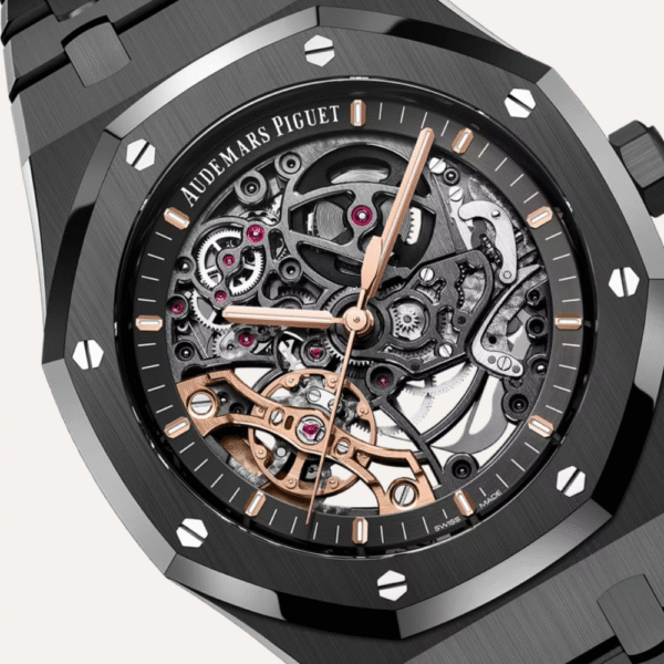 Audemars Piguet Royal Oak Double Balance Wheel Openworked 41mm, Black Ceramic, Grey Dial