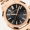 Audemars Piguet Royal Oak Selfwinding 41mm, Pink Gold, Black "Grande Tapisserie" Dial