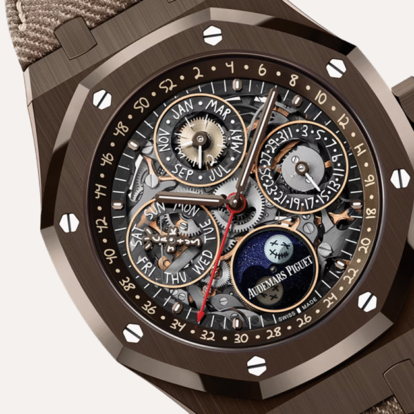 Audemars Piguet Royal Oak Perpetual Calendar Openworked "Cactus Jack," Brown Ceramic, Limited Edition of 200