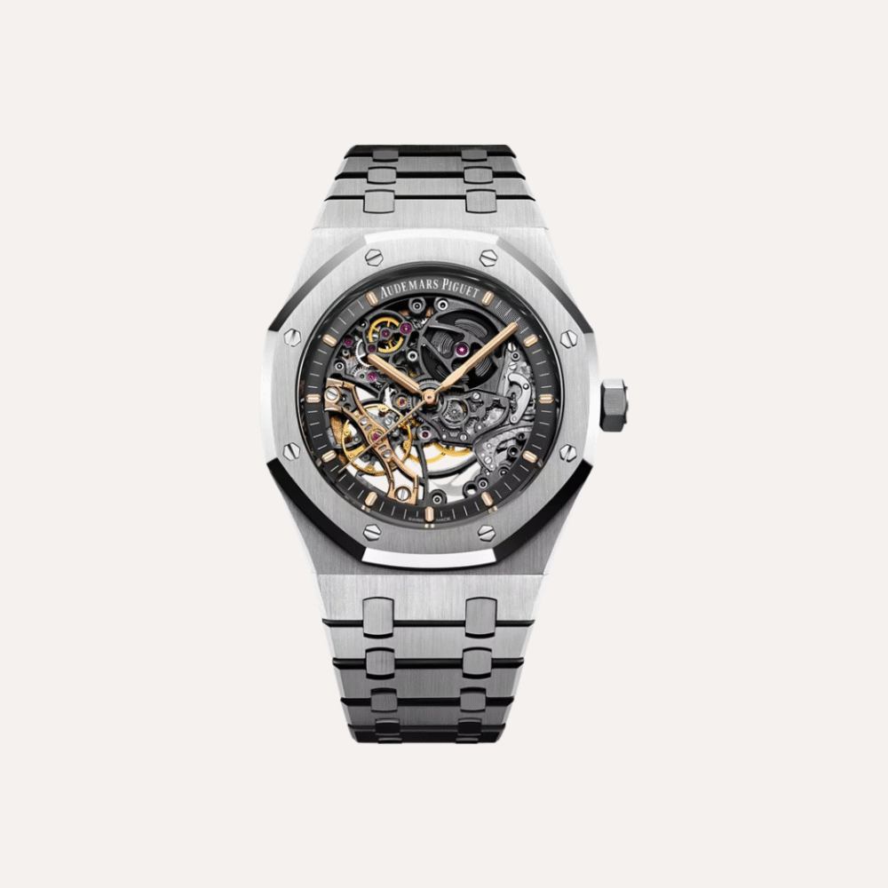 Audemars Piguet Double Balance Wheel Openworked 41mm, Stainless Steel, Grey Dial