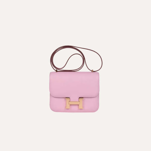 Hermès Constance 18 Mauve Sylvestre Epsom Rose Gold Hardware