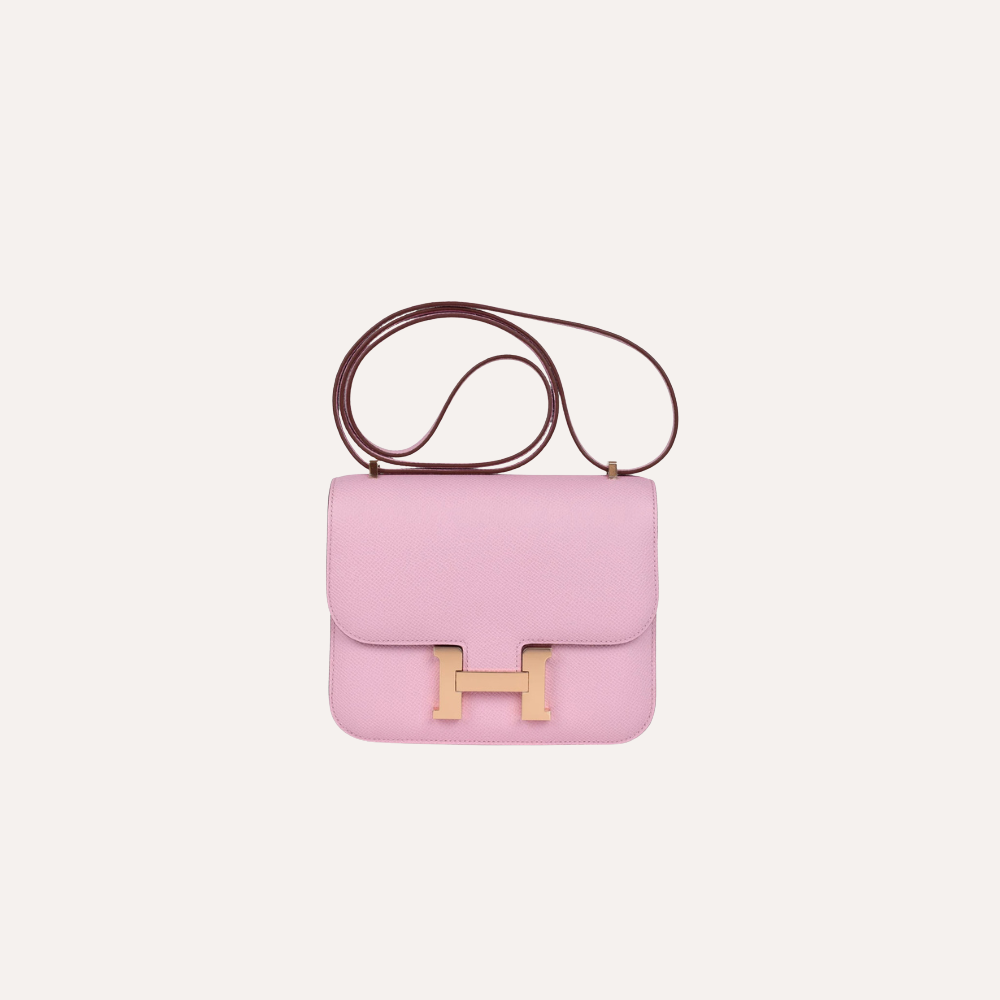 Hermès Constance 18 Mauve Sylvestre Epsom Rose Gold Hardware