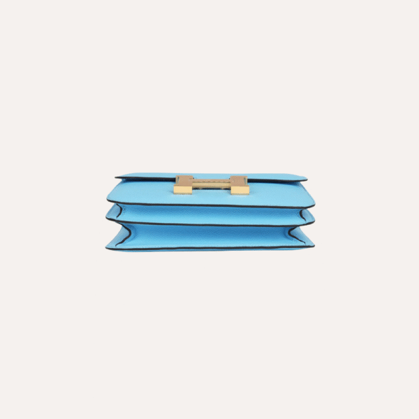 Hermès Constance 18 Celeste Epsom Gold Hardware