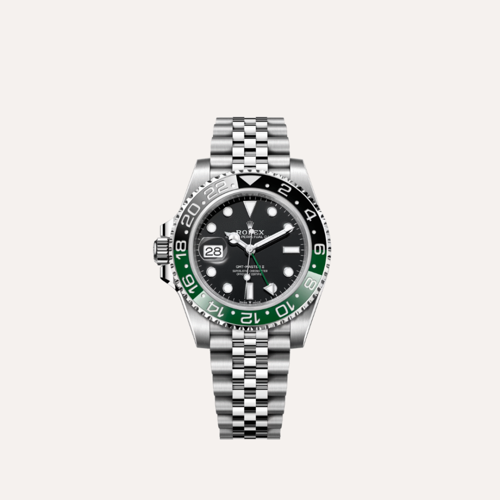 Rolex GMT-Master II "Sprite" Stainless Steel with Black and Green Ceramic Bezel Jubilee 126720VTNR