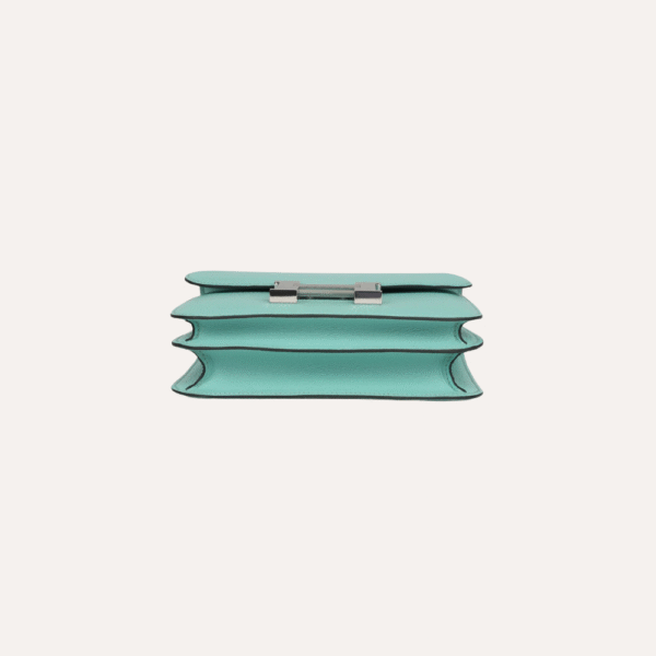Hermès Constance 18 Aqua Chevre Palladium Hardware