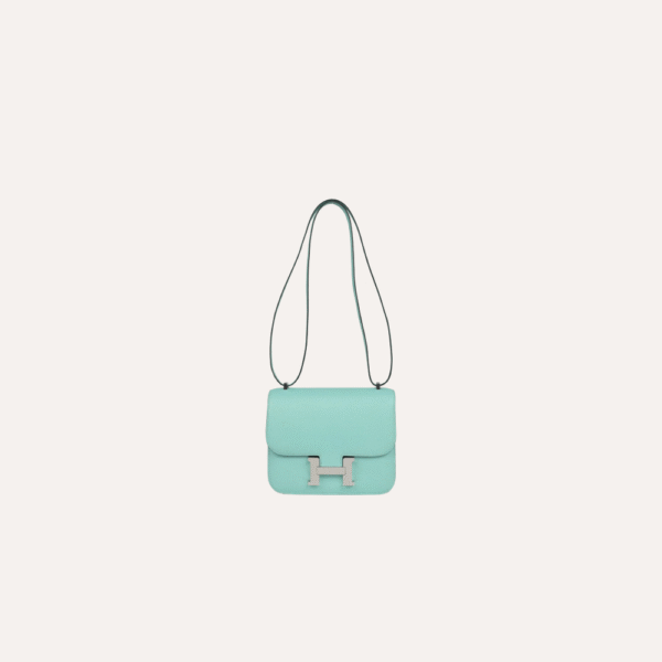 Hermès Constance 18 Aqua Chevre Palladium Hardware