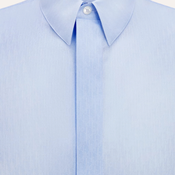 Dior Oblique Cotton Shirt Blue