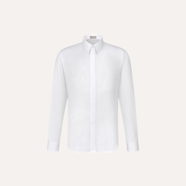 Dior Oblique Cotton Shirt White