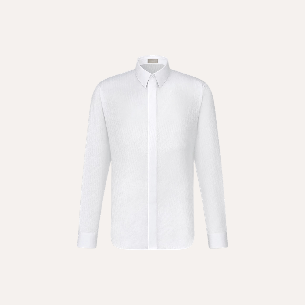 Dior Oblique Cotton Shirt White