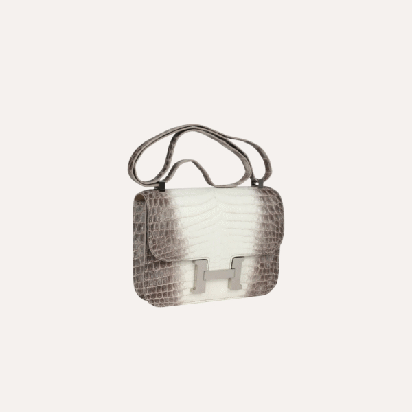Hermès Constance 1-24 Himalaya Matte Niloticus Crocodile Palladium Hardware