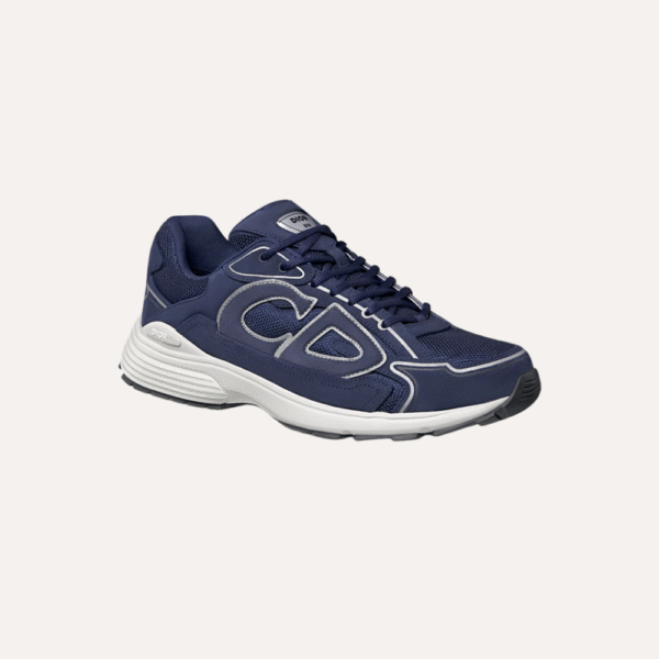 Dior B30 Ecru Navy Blue Suede
