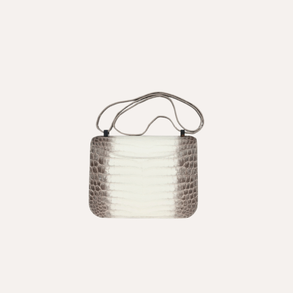 Hermès Constance 1-24 Himalaya Matte Niloticus Crocodile Palladium Hardware