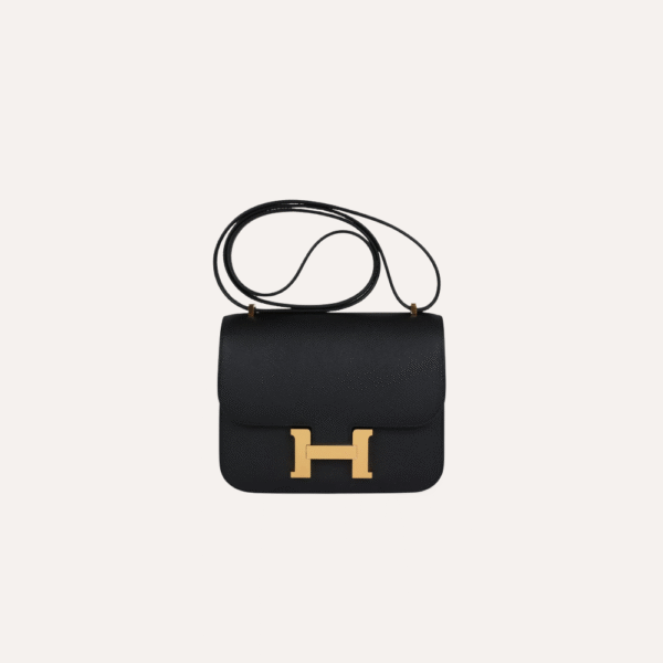 Hermès Constance 1-18 Black Epsom Gold Hardware
