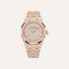 Audemars Piguet Royal Oak Selfwinding 37mm, Pink Gold, Snow-Set Brilliant-Cut Diamonds, Baguette-Cut Diamond Hour Markers