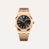 Audemars Piguet Royal Oak Selfwinding 41mm, Pink Gold, Black "Grande Tapisserie" Dial