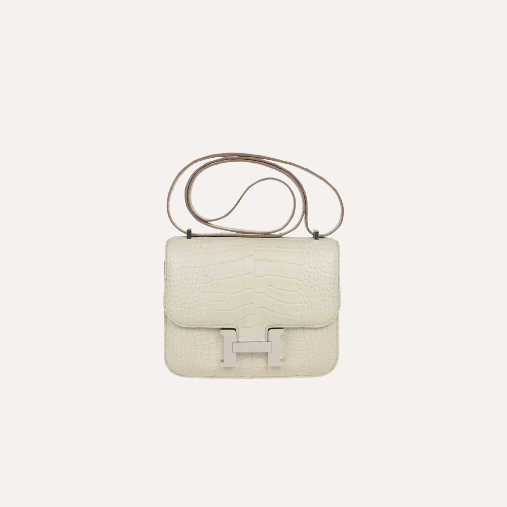 Hermès Constance 18 Beton Matte Alligator Palladium Hardware