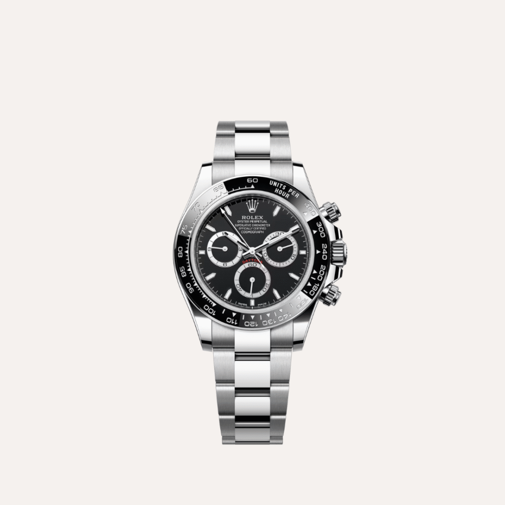 Rolex Cosmograph Daytona  Stainless Steel with Black Cerachrom Bezel and Black Index Dial Oyster 126500LN